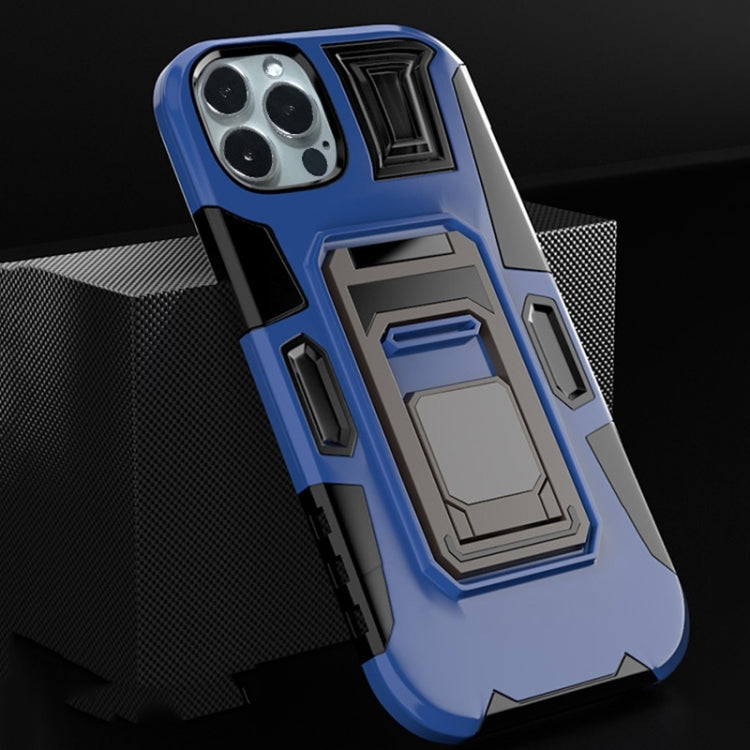 For iPhone 14 Pro Max MechaWarrior Multifunctional Holder Phone Case