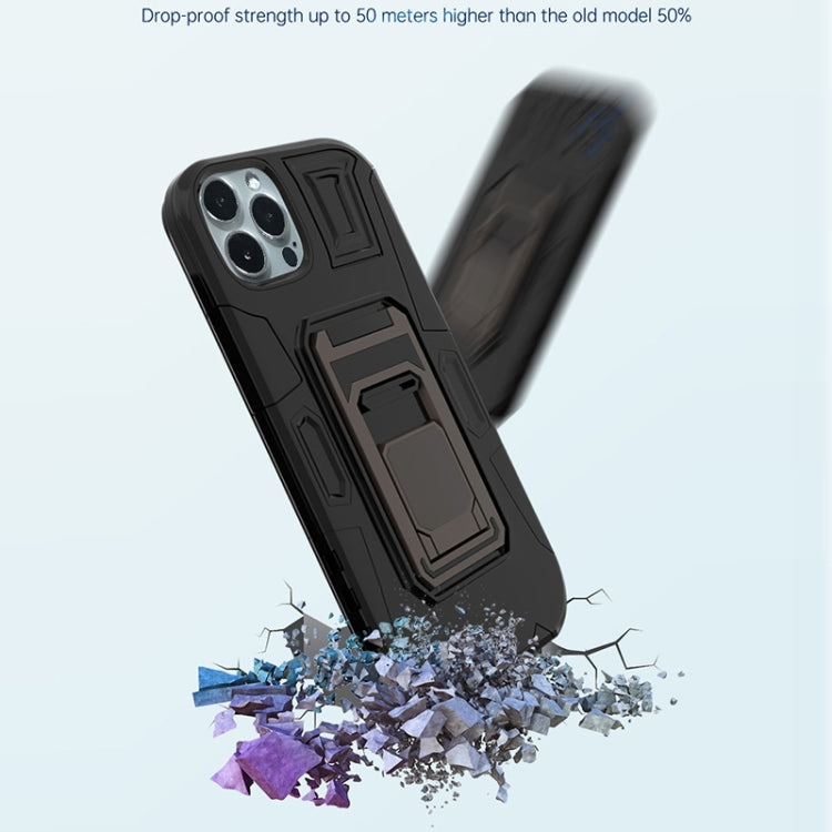 For iPhone 14 Pro Max MechaWarrior Multifunctional Holder Phone Case