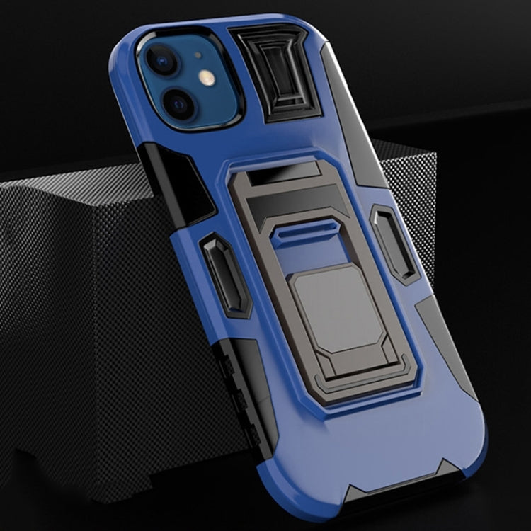For iPhone 11 MechaWarrior Multifunctional Holder Phone Case
