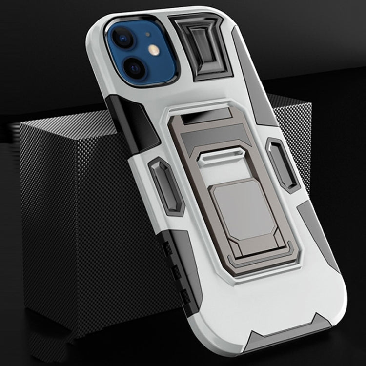 For iPhone 11 MechaWarrior Multifunctional Holder Phone Case