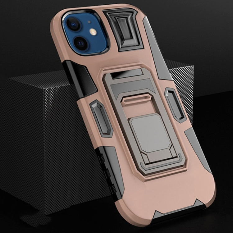 For iPhone 11 MechaWarrior Multifunctional Holder Phone Case