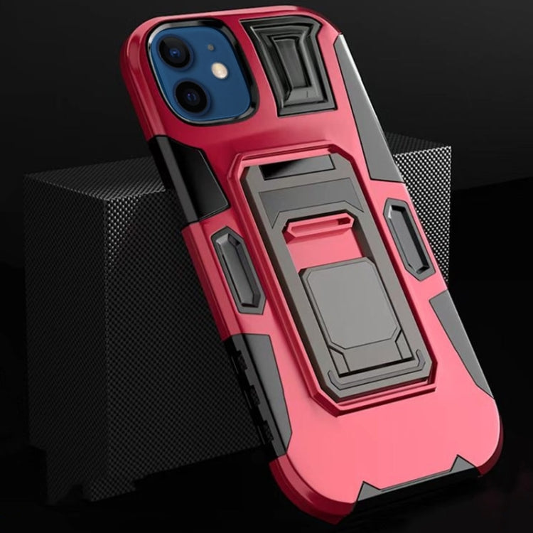For iPhone 11 MechaWarrior Multifunctional Holder Phone Case