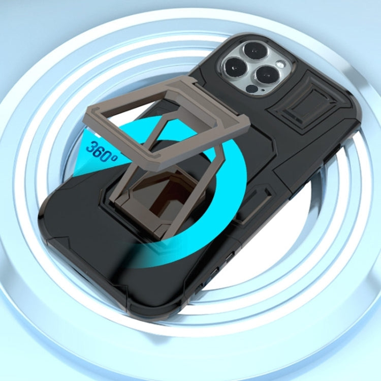 For iPhone 11 MechaWarrior Multifunctional Holder Phone Case