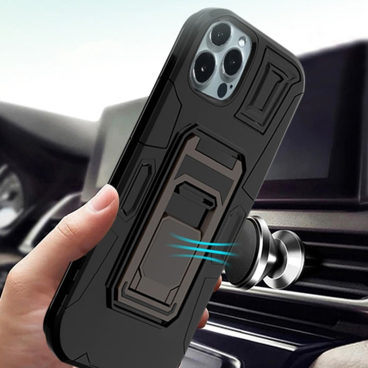 For iPhone 11 MechaWarrior Multifunctional Holder Phone Case