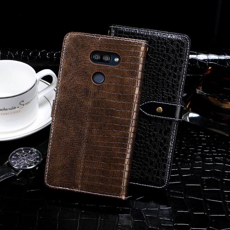 For LG K40S idewei Crocodile Texture Horizontal Flip Leather Case with Holder & Card Slots & Wallet