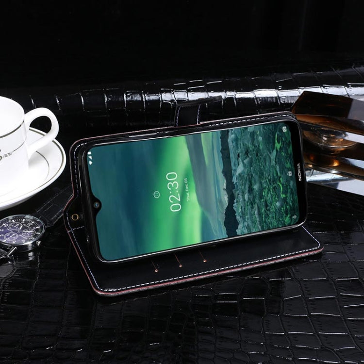 For Nokia 2.3 idewei Crocodile Texture Horizontal Flip Leather Case with Holder & Card Slots & Wallet