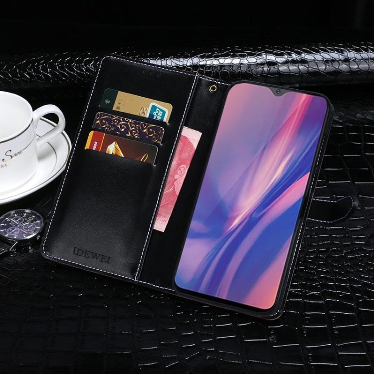 For Vivo Y11 (2019) idewei Crocodile Texture Horizontal Flip Leather Case with Holder & Card Slots & Wallet