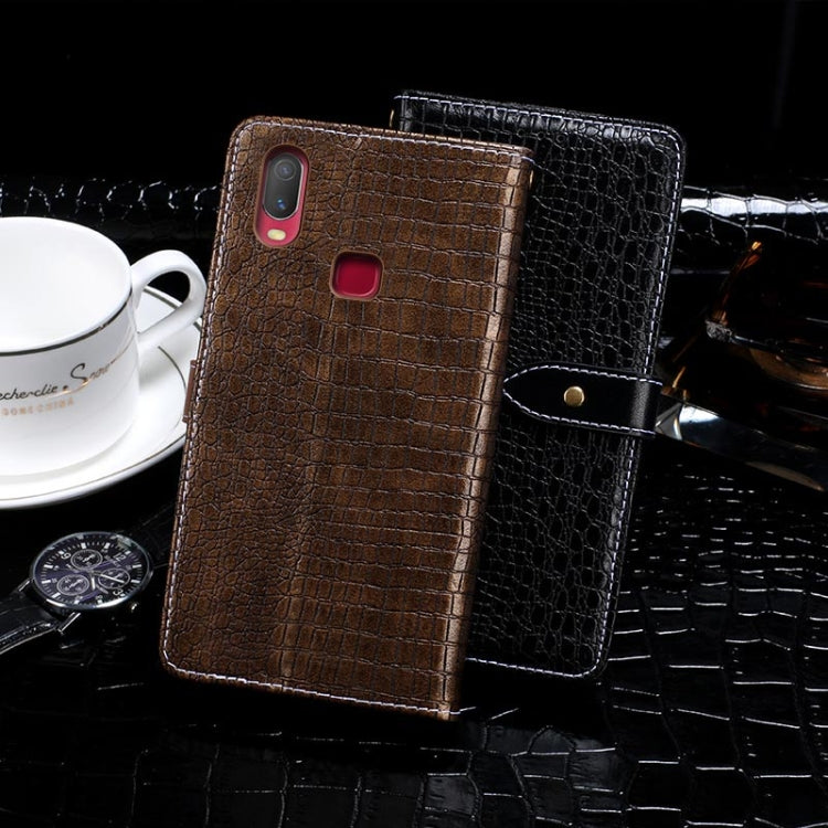 For Vivo Y11 (2019) idewei Crocodile Texture Horizontal Flip Leather Case with Holder & Card Slots & Wallet