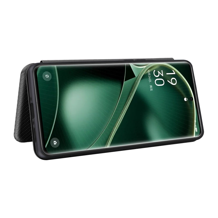 For OPPO Find X6 Pro 5G Carbon Fiber Texture Flip Leather Phone Case