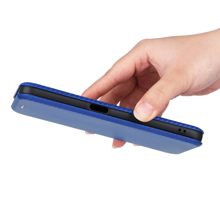 For Realme V30 / V30T Carbon Fiber Texture Flip Leather Phone Case