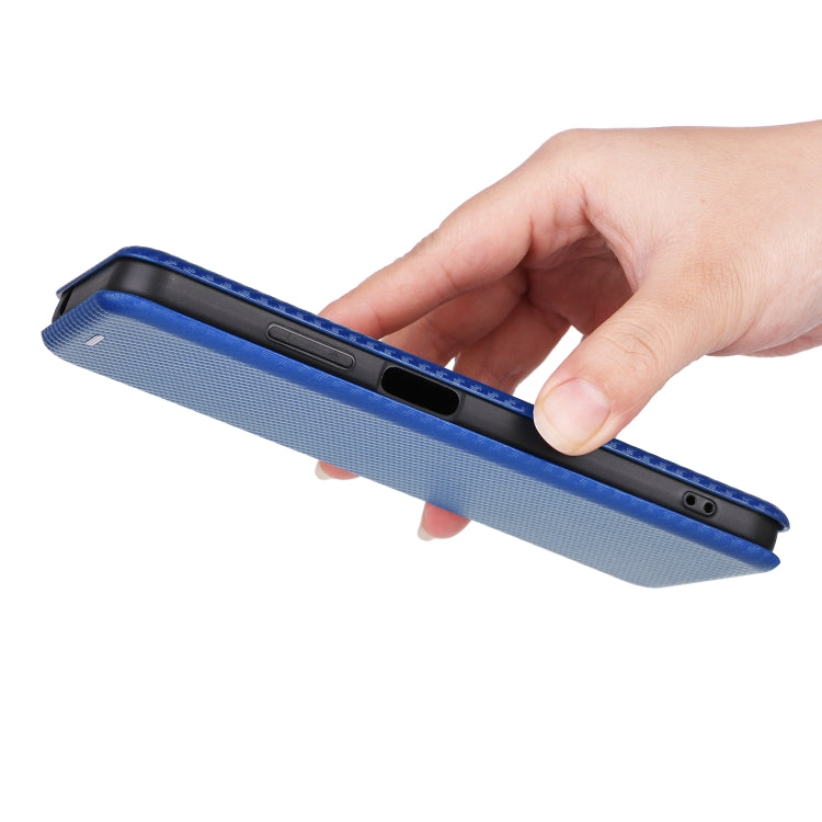 For Blackview A85 Carbon Fiber Texture Flip Leather Phone Case