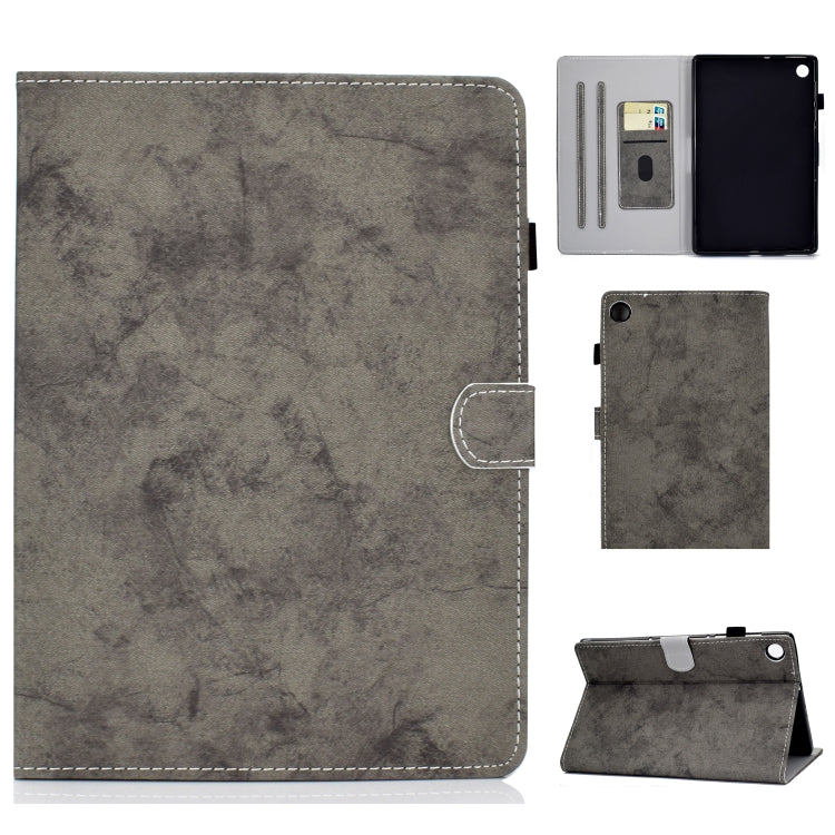 For Huawei MatePad SE Marble Style Cloth Texture PU Tablet Protective Case