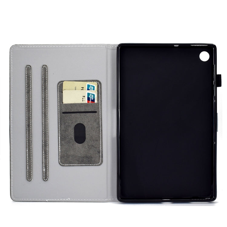 For Huawei MatePad SE Marble Style Cloth Texture PU Tablet Protective Case