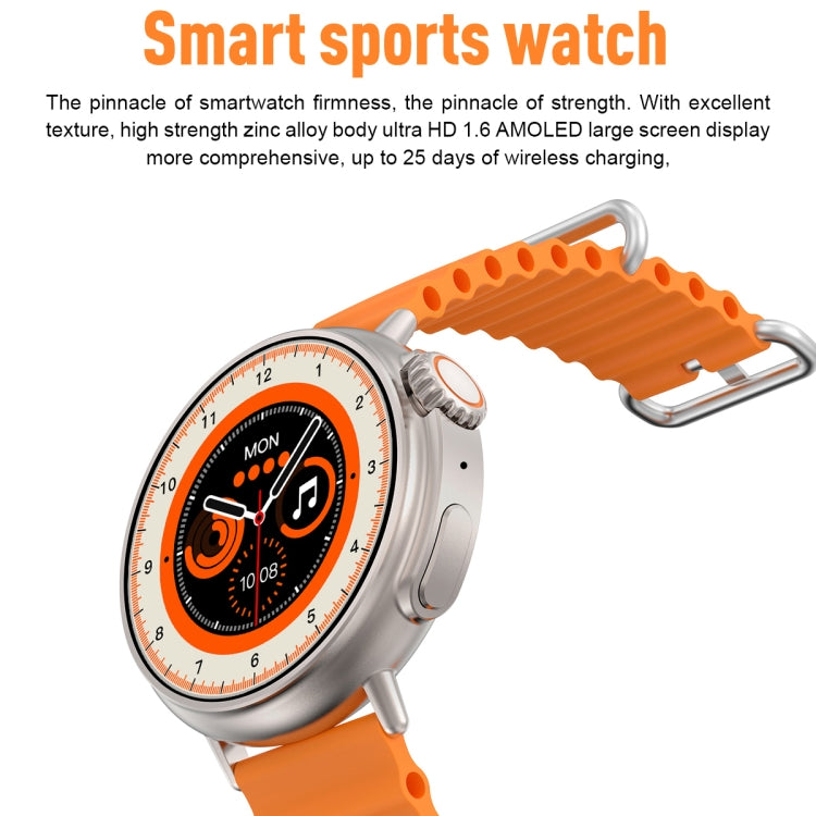 MT30 1.6 inch HD Screen Leather Strap Smart Watch Supports Voice Calls/Blood Oxygen Monitoring