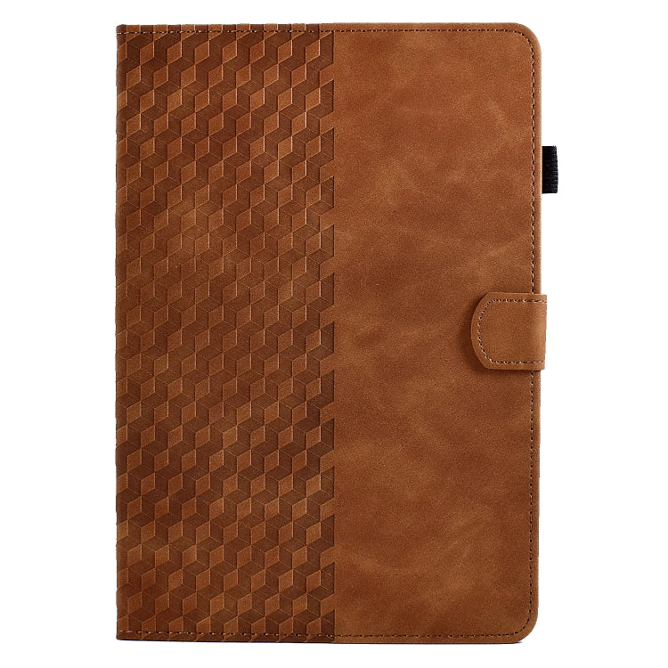 For Huawei MatePad SE Rhombus Embossed Leather Tablet Case