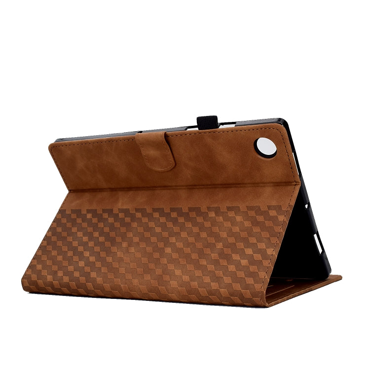 For Huawei MatePad SE Rhombus Embossed Leather Tablet Case