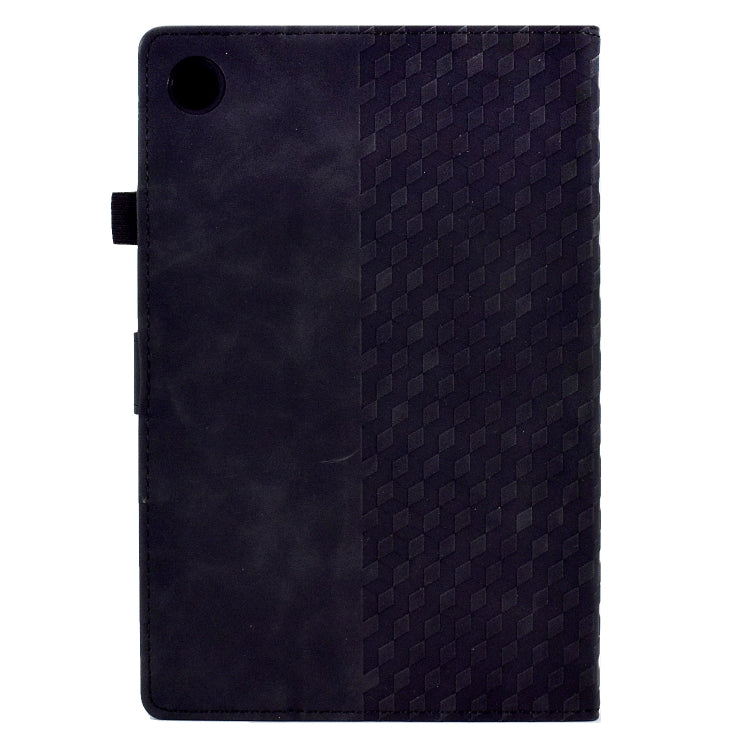 For Huawei MatePad SE Rhombus Embossed Leather Tablet Case