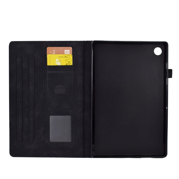 For Huawei MatePad SE Rhombus Embossed Leather Tablet Case