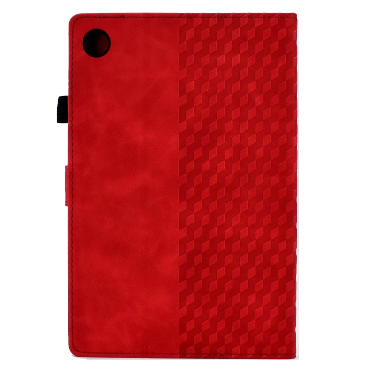 For Huawei MatePad SE Rhombus Embossed Leather Tablet Case