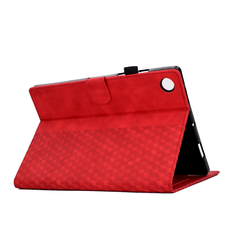For Huawei MatePad SE Rhombus Embossed Leather Tablet Case