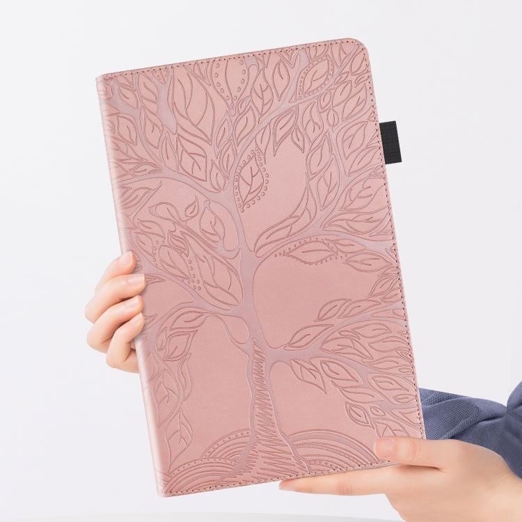 For Huawei Matepad SE 10.4 2022 Life Tree Embossed Flip Leather Tablet Case