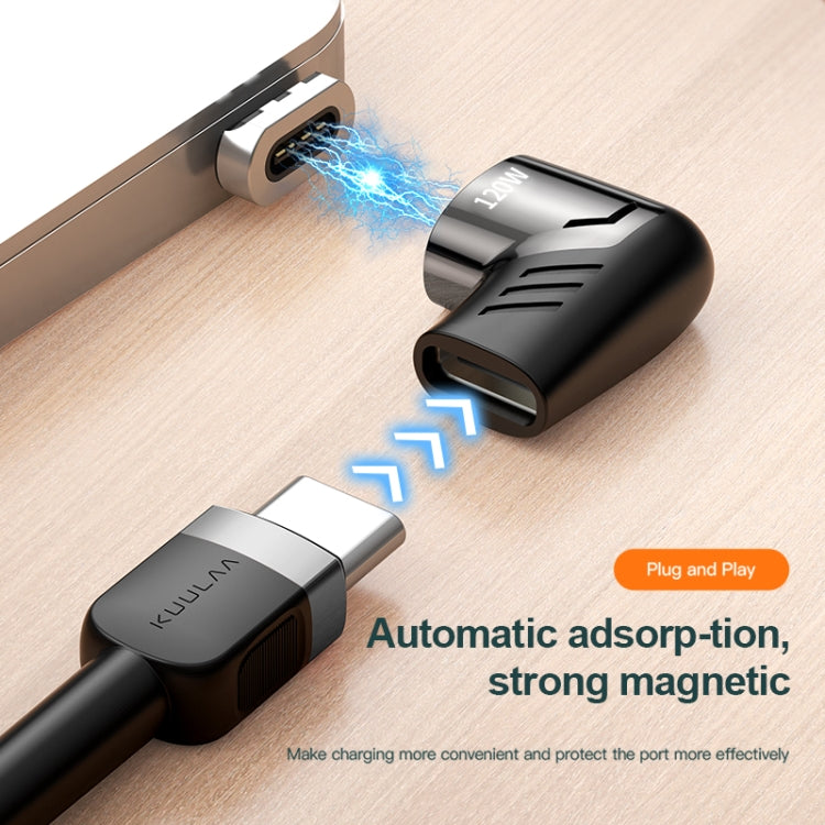 KUULAA KL-O139 120W Type-C Zinc Alloy Magnetic Suction Adapter