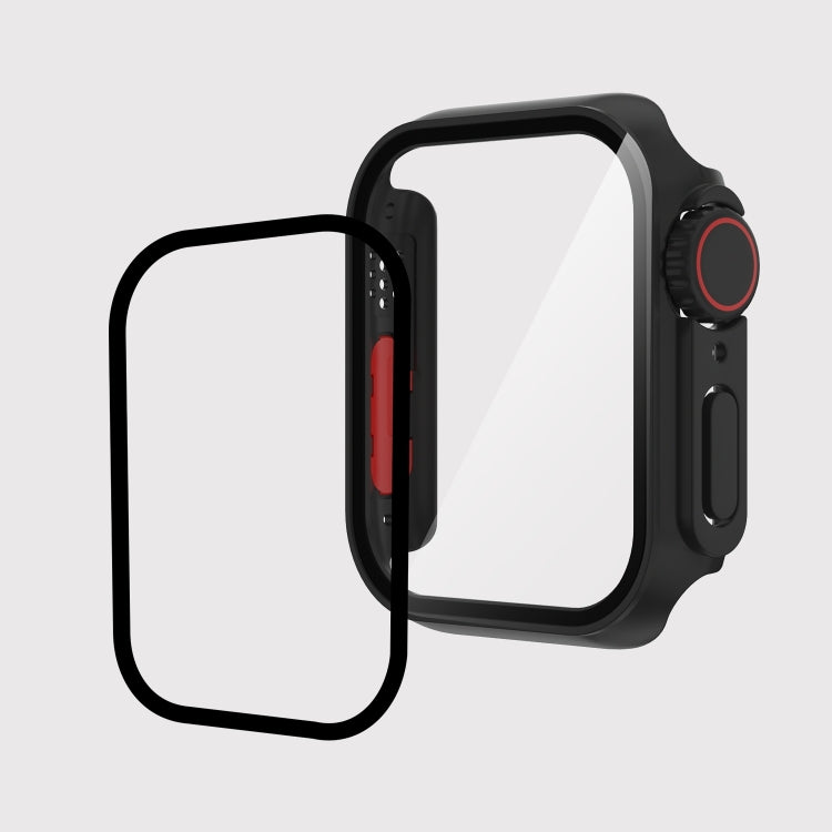 For Apple Watch Series 8 & 7 41mm Film PC Watch Case with Detachable Button