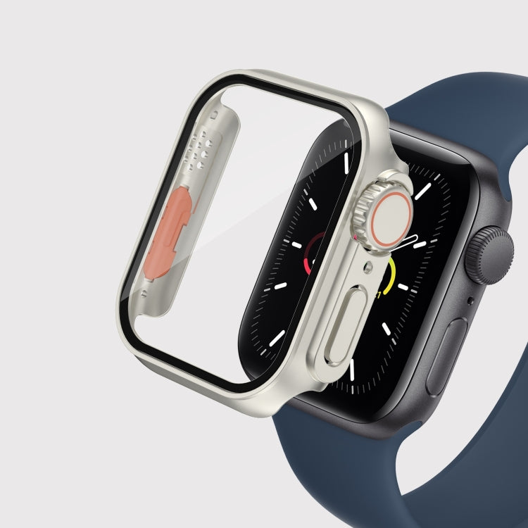 For Apple Watch Series 8 & 7 41mm Film PC Watch Case with Detachable Button