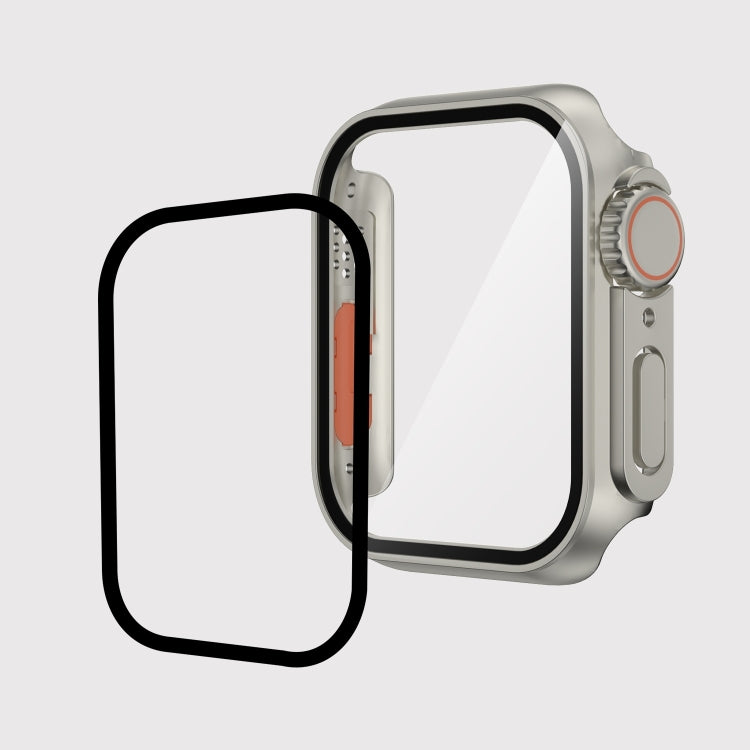 For Apple Watch Series 8 & 7 41mm Film PC Watch Case with Detachable Button