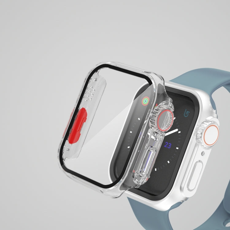 For Apple Watch Series 8 & 7 41mm Film PC Watch Case with Detachable Button