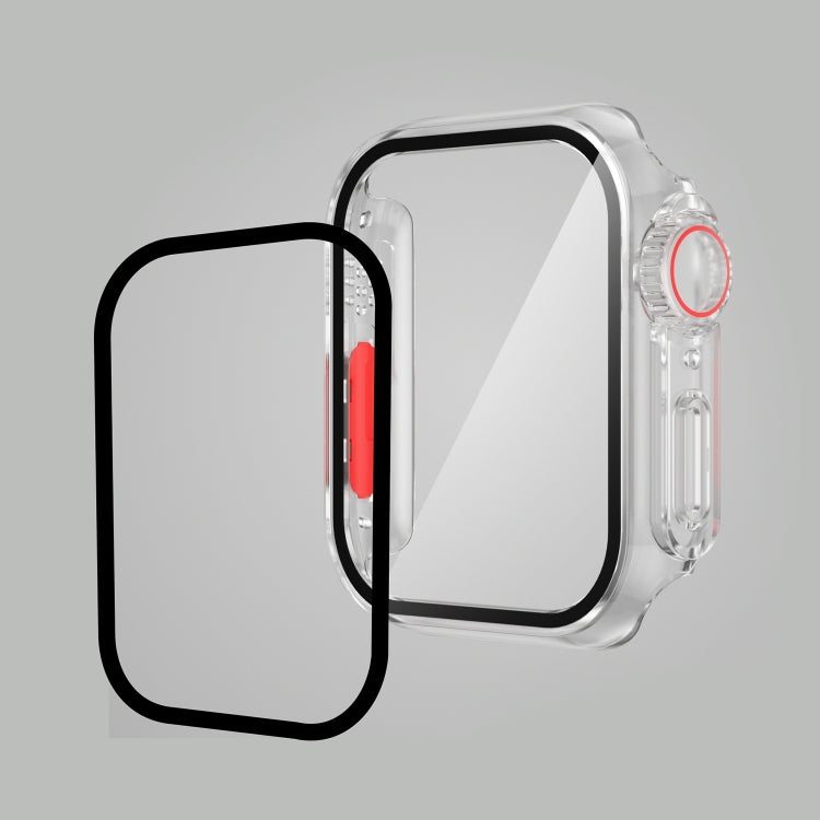 For Apple Watch Series 8 & 7 41mm Film PC Watch Case with Detachable Button