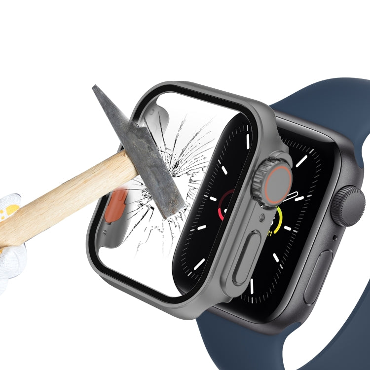 For Apple Watch Series 8 & 7 41mm Film PC Watch Case with Detachable Button