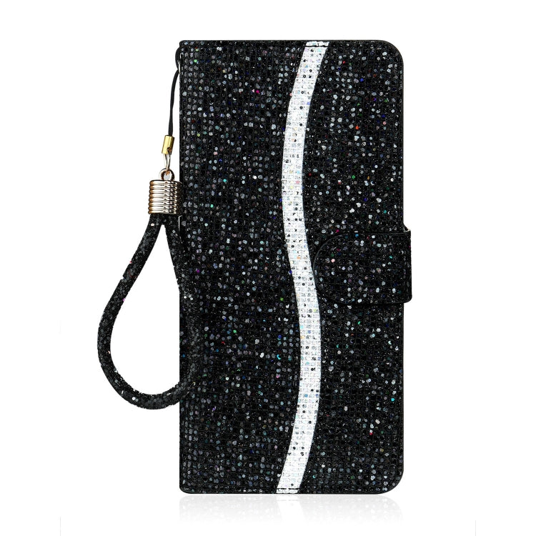 For Samsung Galaxy A24 4G Glitter Powder Filp Leather Phone Case