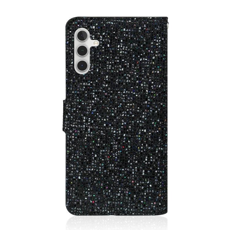 For Samsung Galaxy A24 4G Glitter Powder Filp Leather Phone Case