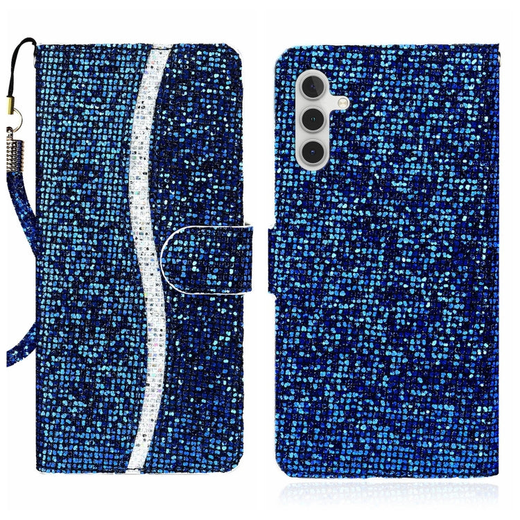 For Samsung Galaxy A24 4G Glitter Powder Filp Leather Phone Case