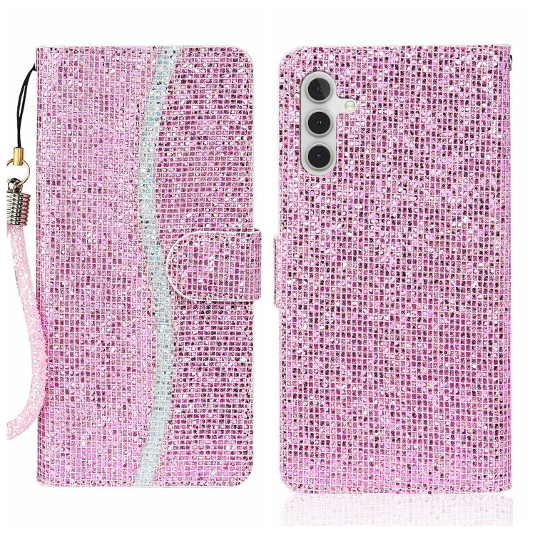 For Samsung Galaxy A24 4G Glitter Powder Filp Leather Phone Case