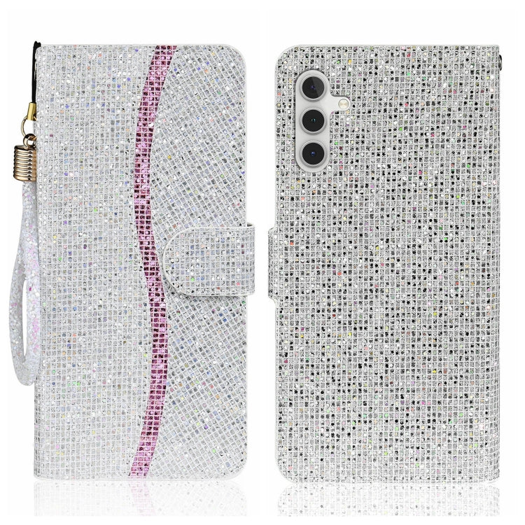 For Samsung Galaxy A24 4G Glitter Powder Filp Leather Phone Case