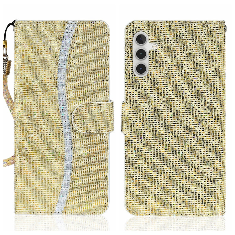 For Samsung Galaxy A24 4G Glitter Powder Filp Leather Phone Case