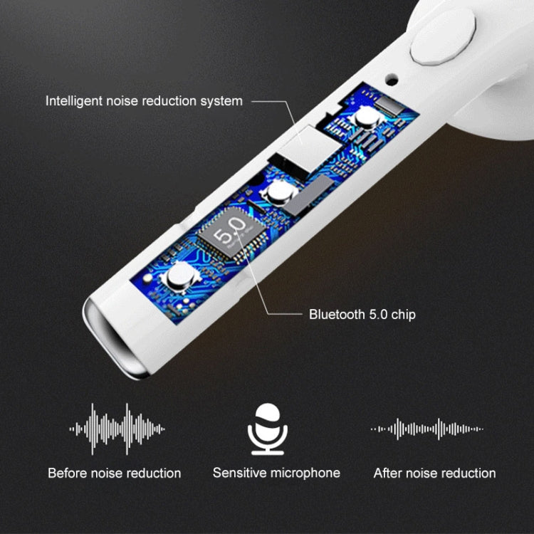 For iPhone XR PC + TPU AirPods 1/2 Generation Rechargeable Shockproof Protective Case with Invisible Ring Stand (Without Headphones)