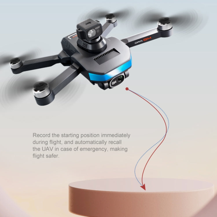 M8 Pro 6K Dual Camera Brushless GPS Foldable Remote Control Aerial Drone, Specification:5G without Obstacle Avoidance