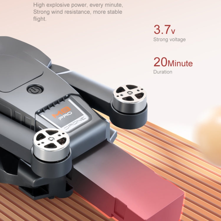 M8 Pro 6K Dual Camera Brushless GPS Foldable Remote Control Aerial Drone, Specification:5G without Obstacle Avoidance