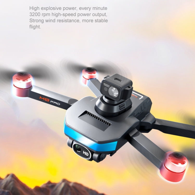 M8 Pro 6K Dual Camera Brushless GPS Foldable Remote Control Aerial Drone, Specification:5G Laser Obstacle Avoidance