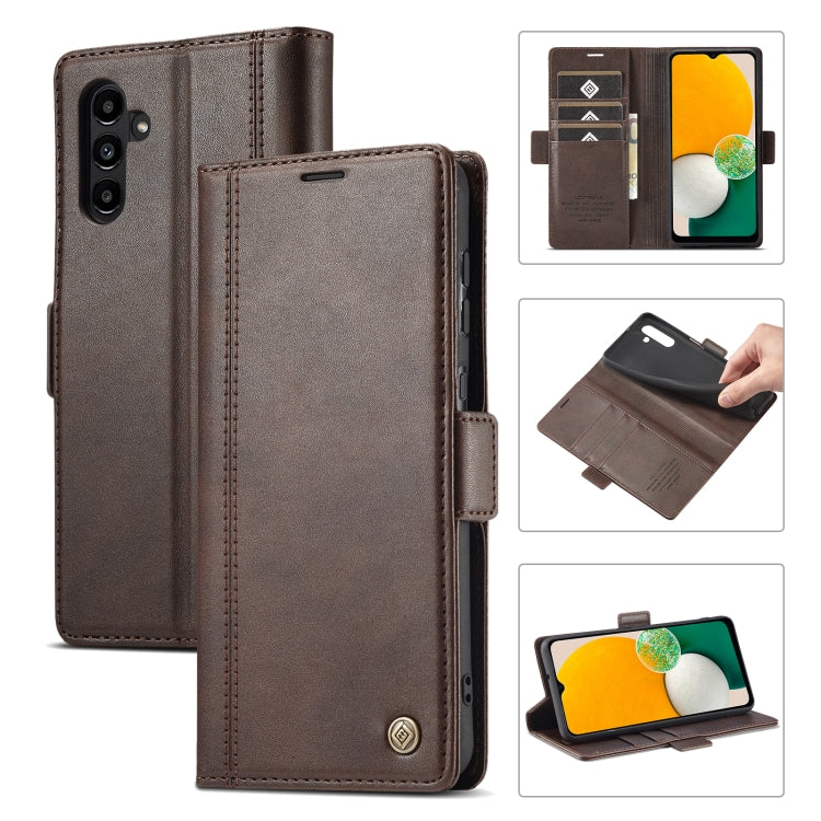 For Samsung Galaxy A34 5G LC.IMEEKE Skin-friendly Card Slots Leather Phone Case