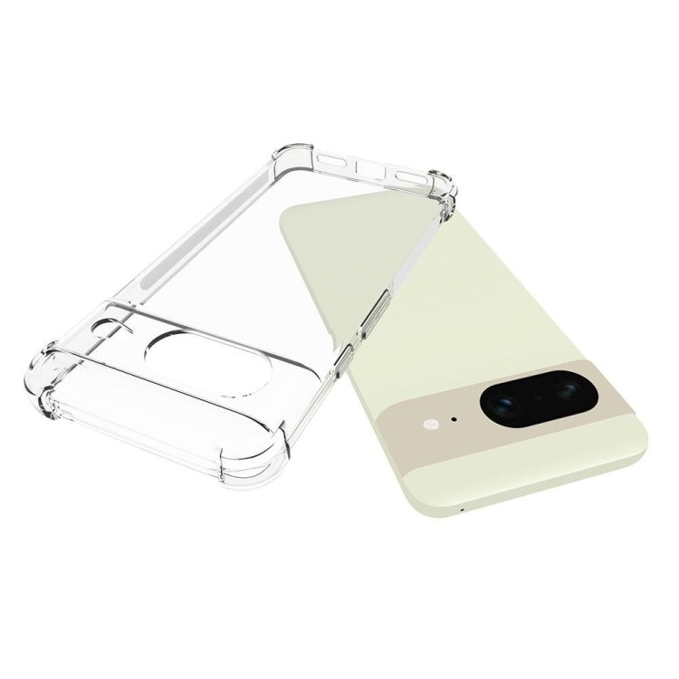 For Google Pixel 8 Shockproof Non-slip Thickening TPU Phone Case(Transparent)