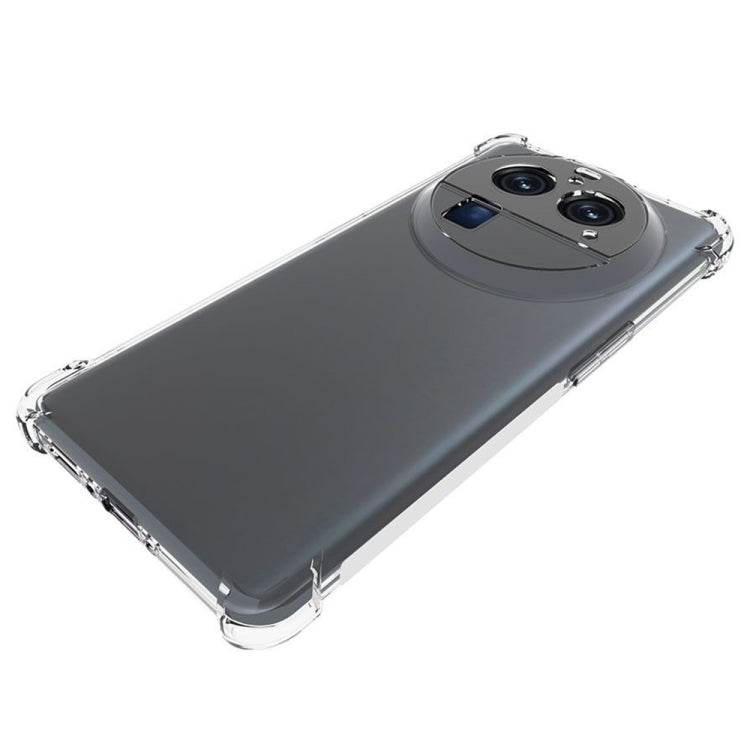 For OPPO Find X6 Pro Shockproof Non-slip Thickening TPU Phone Case(Transparent)