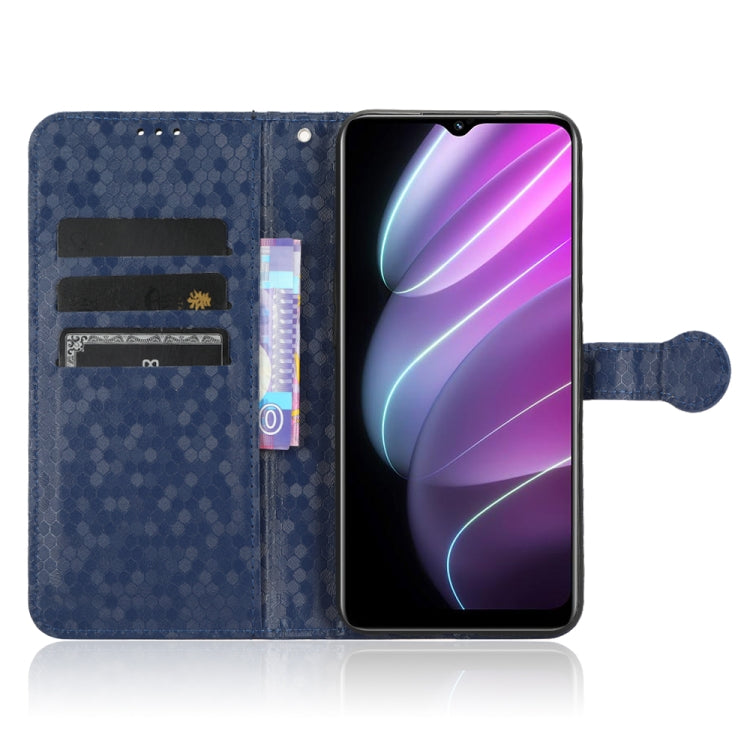 For Realme V30 / V30T 5G Honeycomb Dot Texture Leather Phone Case