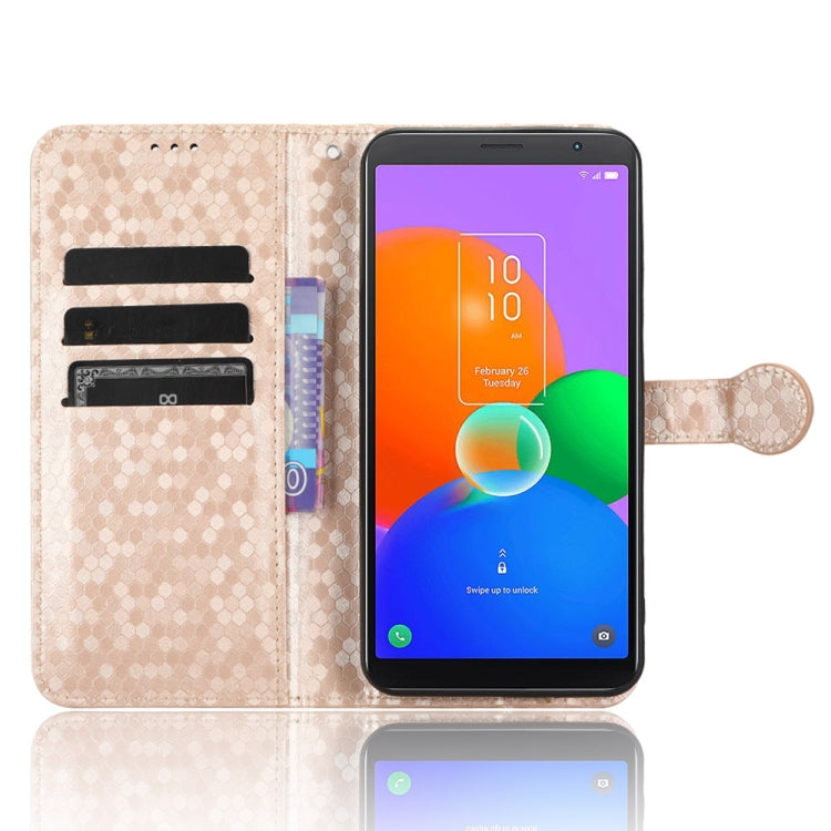 For TCL 403 Honeycomb Dot Texture Leather Phone Case