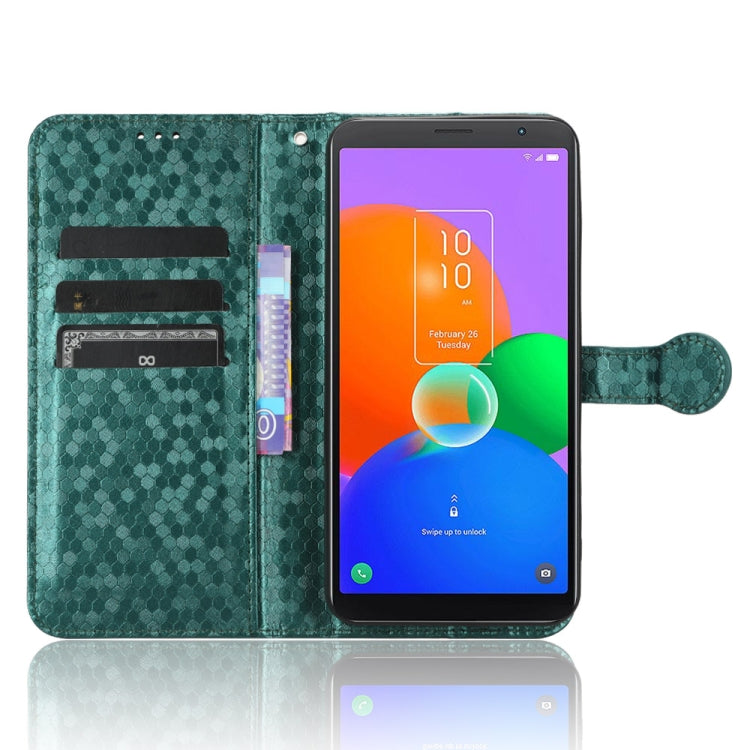 For TCL 403 Honeycomb Dot Texture Leather Phone Case