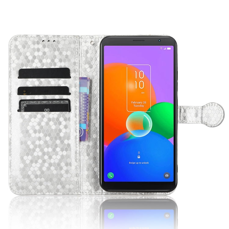 For TCL 403 Honeycomb Dot Texture Leather Phone Case
