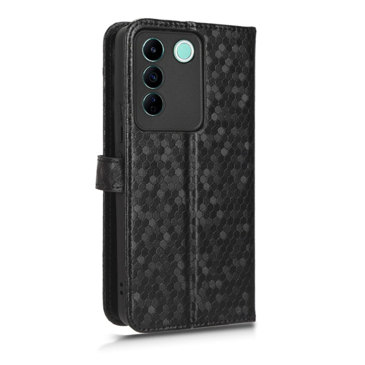 For vivo V27e / S16e Honeycomb Dot Texture Leather Phone Case